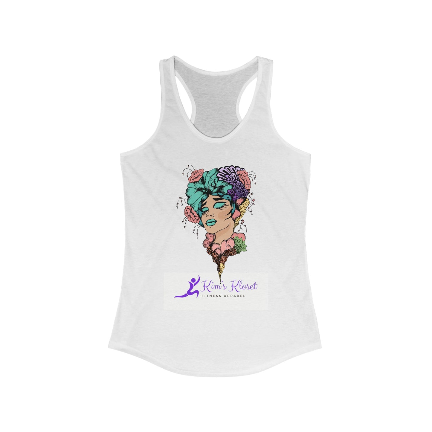 Special Edition Kim's Kloset Floral Racerback Tank Top - Kim's Kloset