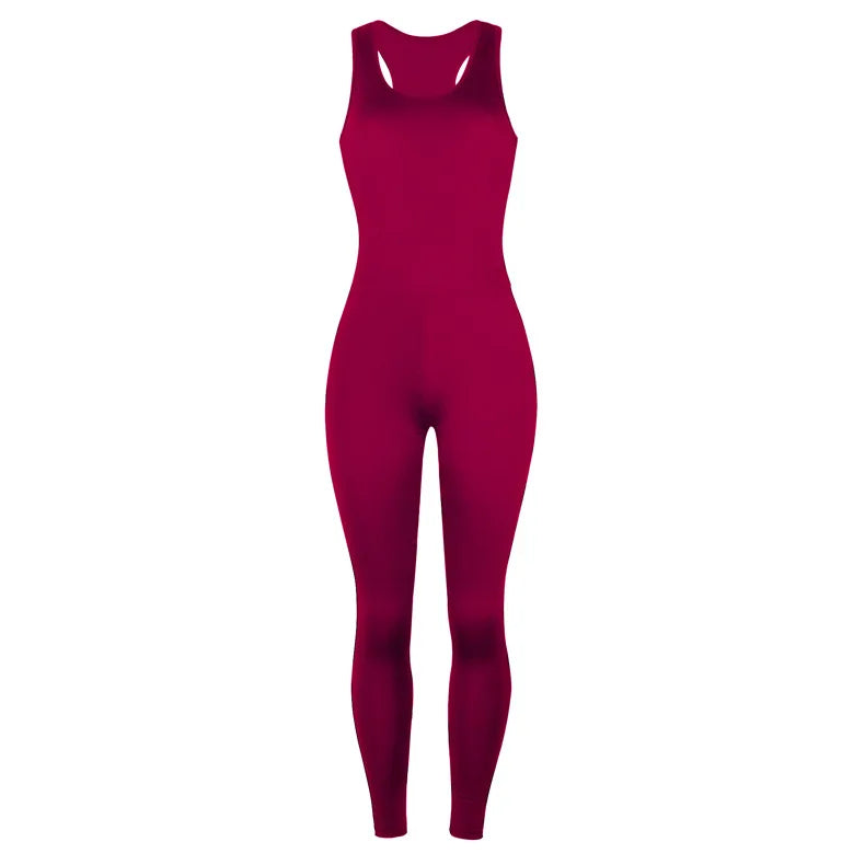 Form Fitting Jumpsuit - Kim's Kloset