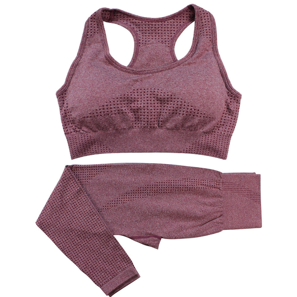 2-Piece Seamless Yoga Set - Kim's Kloset