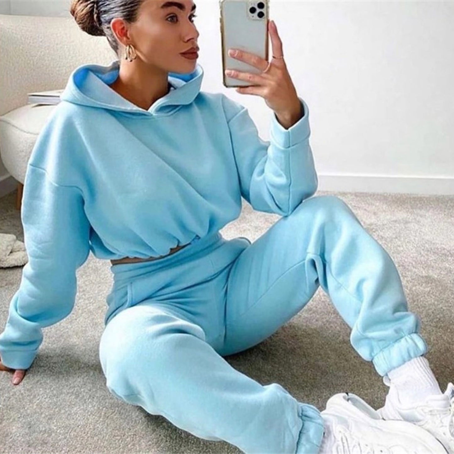 Comfy 2-Piece Jogging Suit - Kim's Kloset