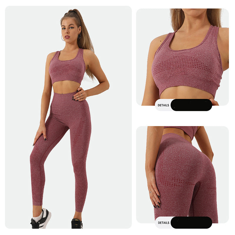 2-Piece Seamless Yoga Set - Kim's Kloset