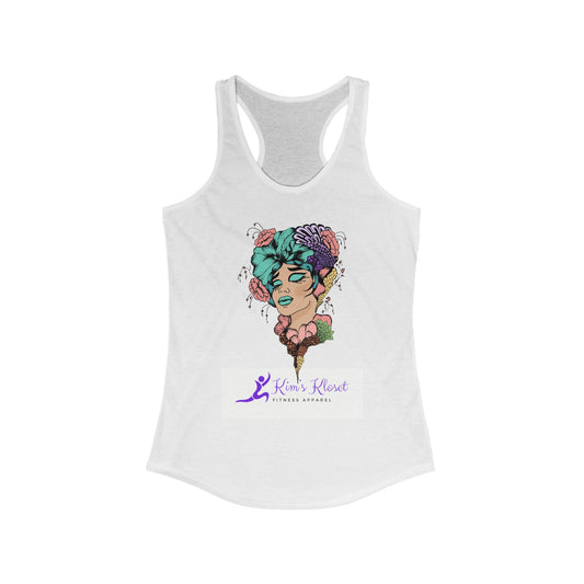 Special Edition Kim's Kloset Floral Racerback Tank Top - Kim's Kloset