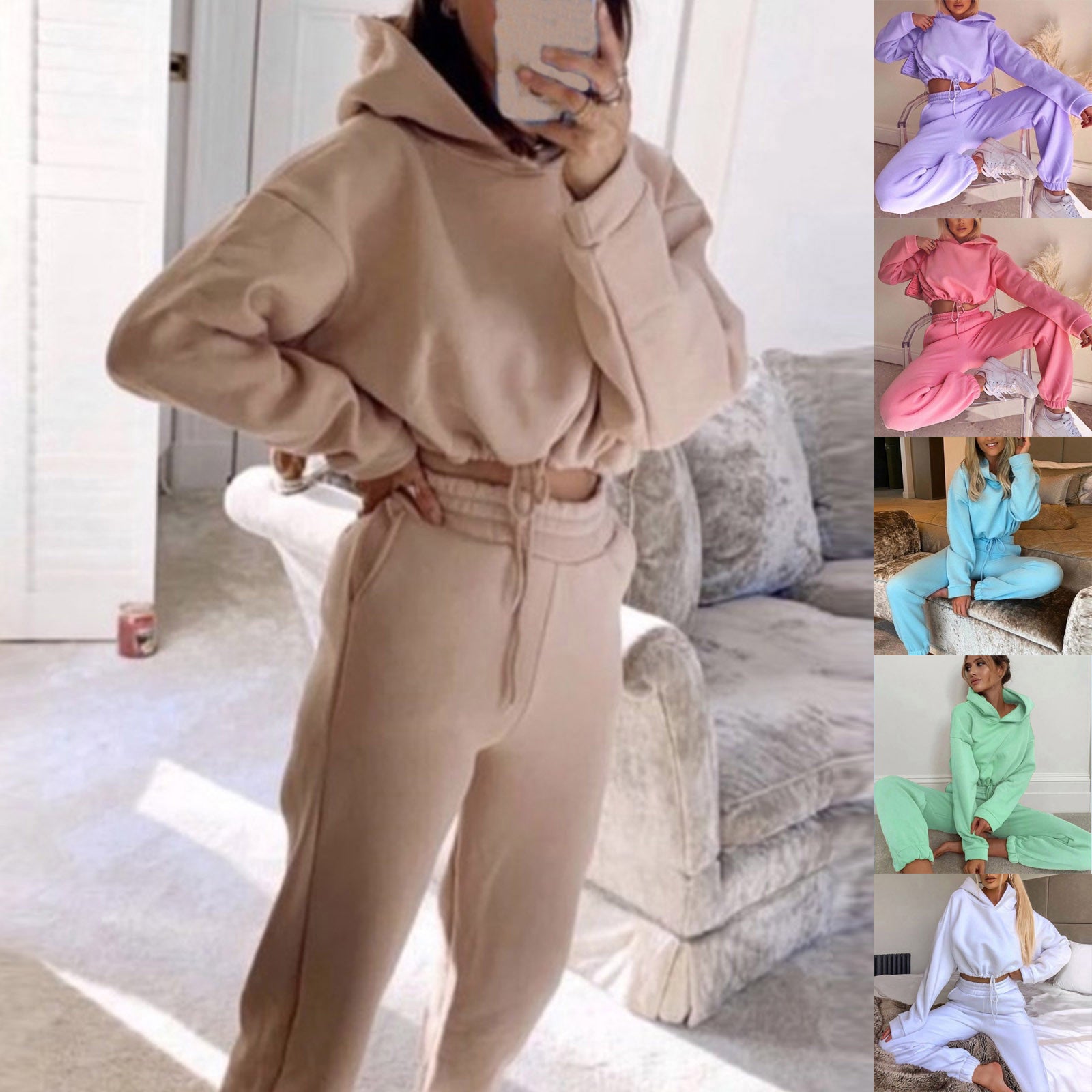 Comfy 2-Piece Jogging Suit - Kim's Kloset