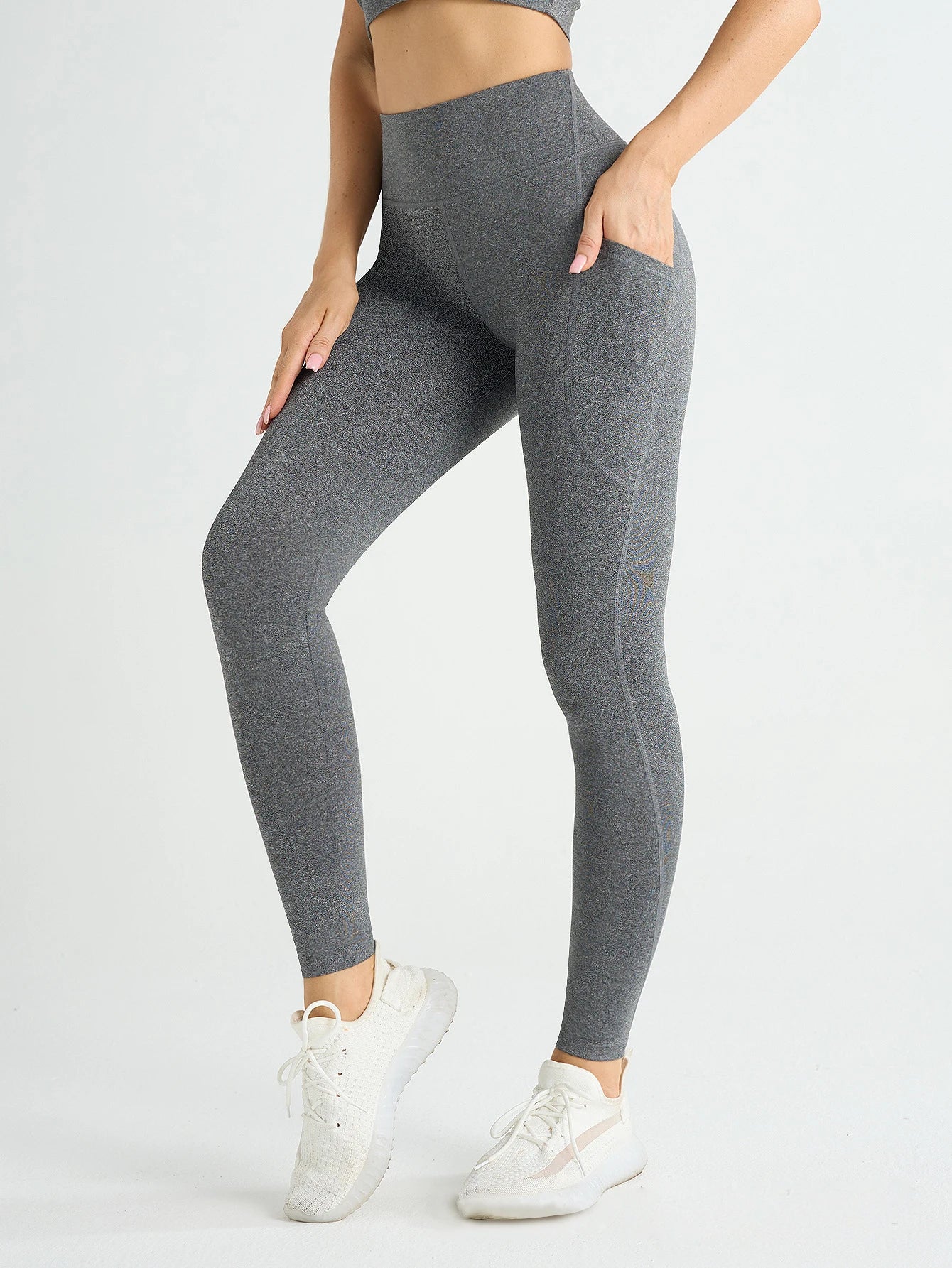 High Waist Leggings with Pockets - Kim's Kloset