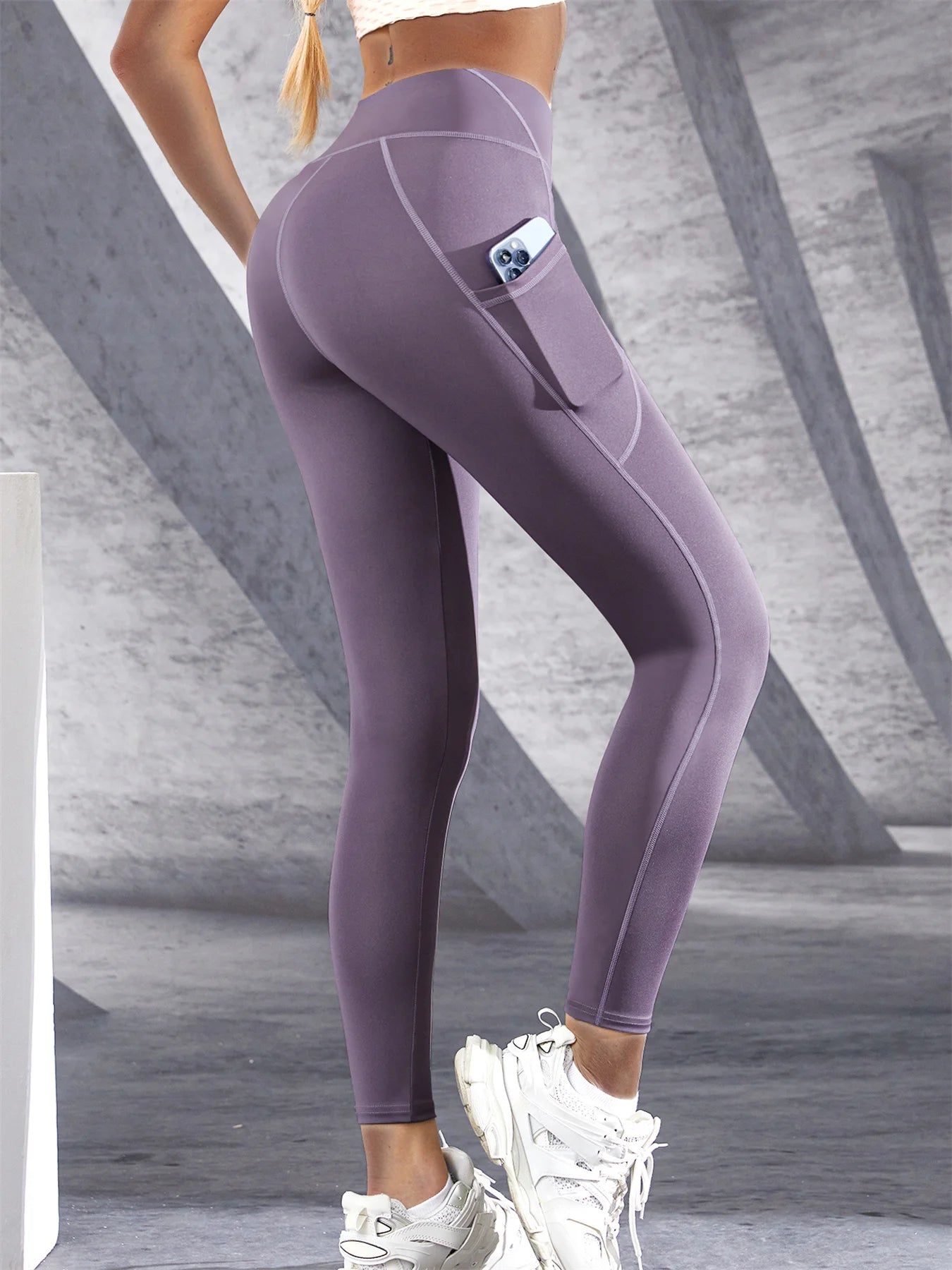 High Waist Leggings with Pockets - Kim's Kloset